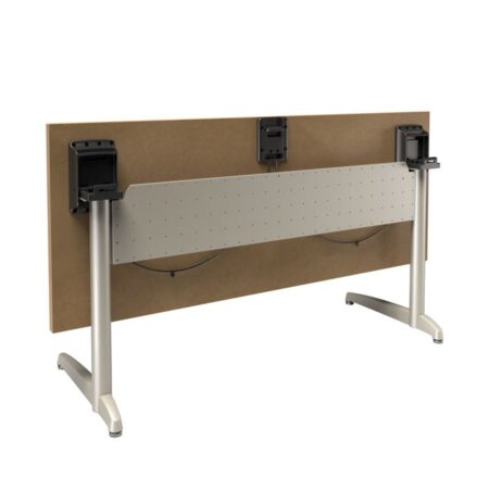 Searching for table bases near me? Gibraltar makes high quality table bases made in Michigan. A folding table is supported by a long horizontal table base.